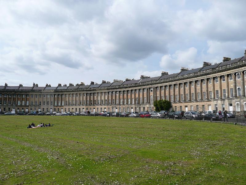 P1000130- Le royal crescent (architecture georgienne) a Bath.JPG - Le royal crescent (architecture géorgienne) à Bath
